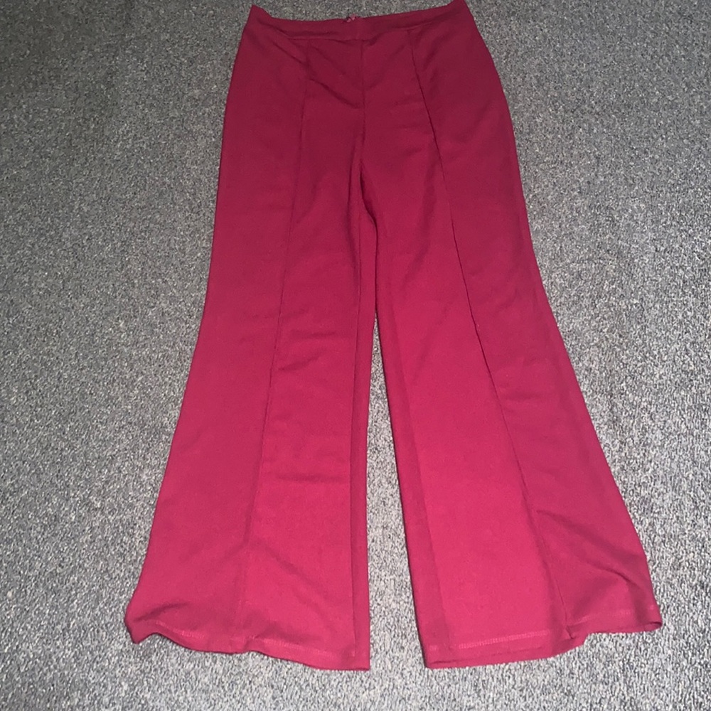 Red dress pants